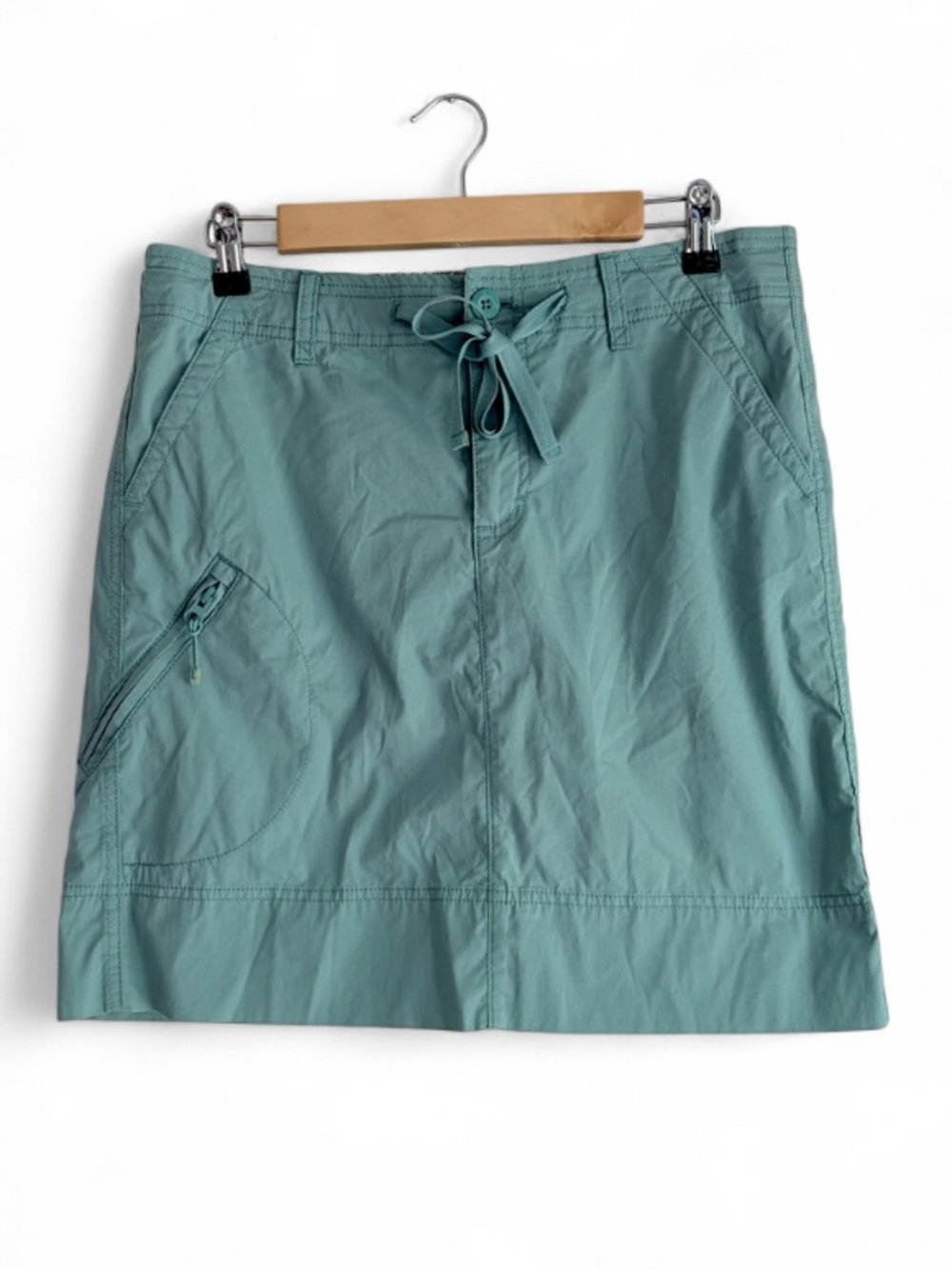 NEW Eddie Bauer Sage Green Cargo Mini Skirt Size 8